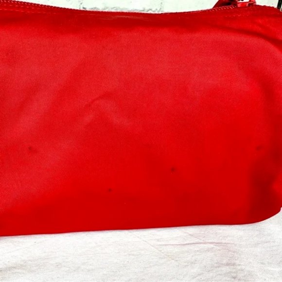 ⭐️PRADA Red Nylon Pouch Crossbody Bag with chain and clear insert - Picture 6 of 16